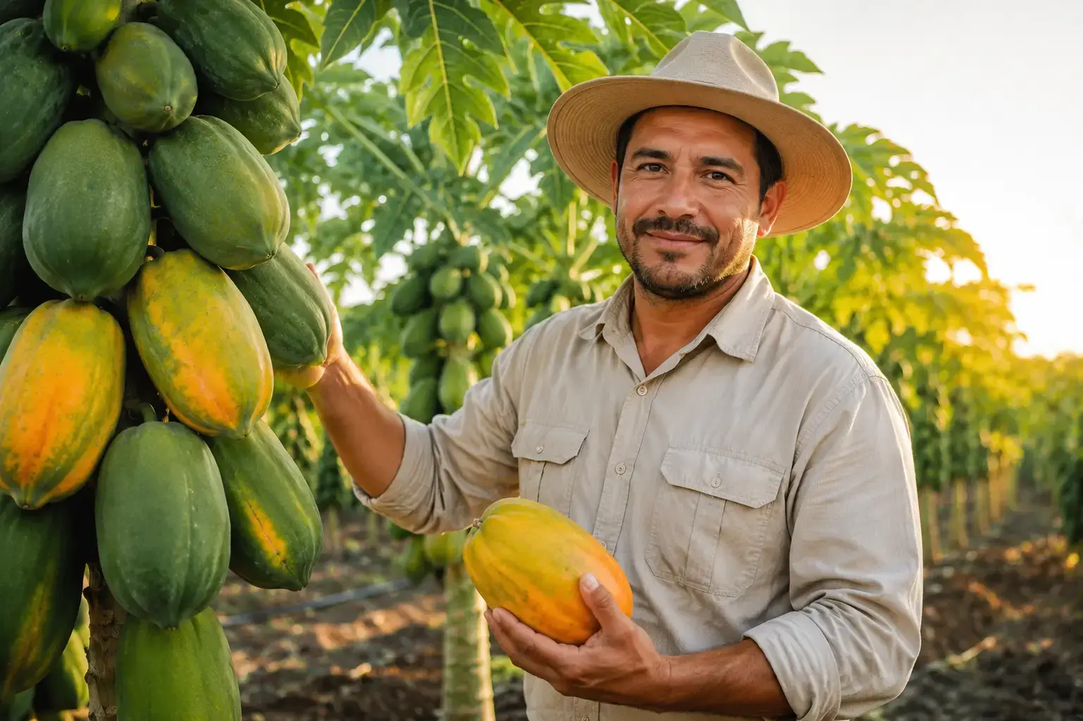 Ing. Mateo Salazar, ingeniero agrónomo y productor de papaya